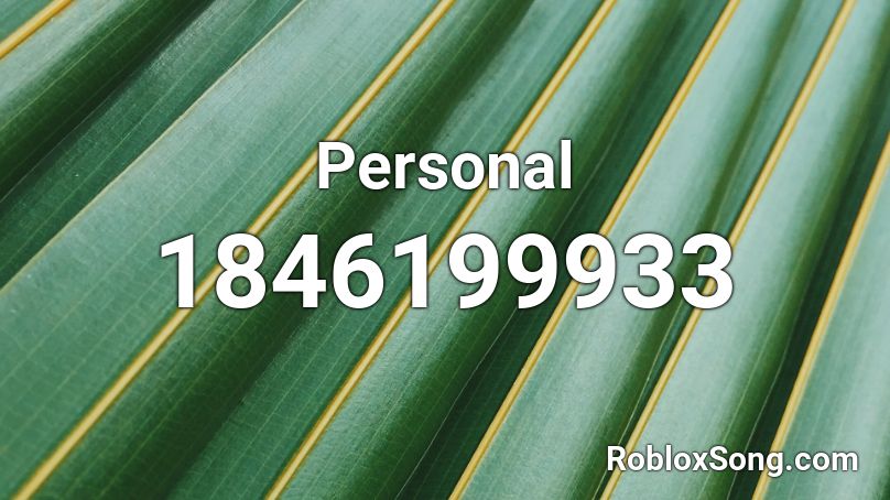 Personal Roblox ID