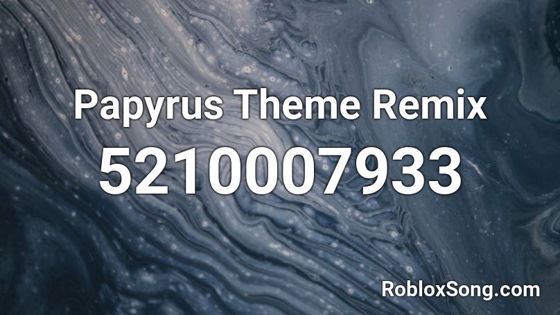 papyrus theme sheet music roblox