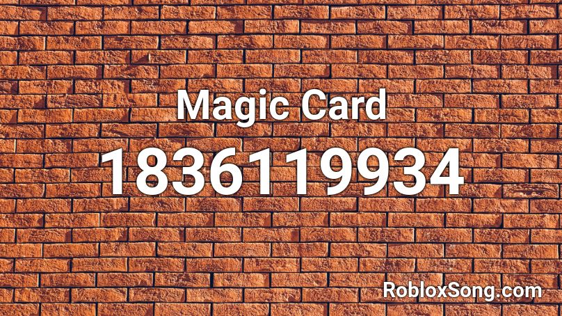 Magic Card Roblox ID