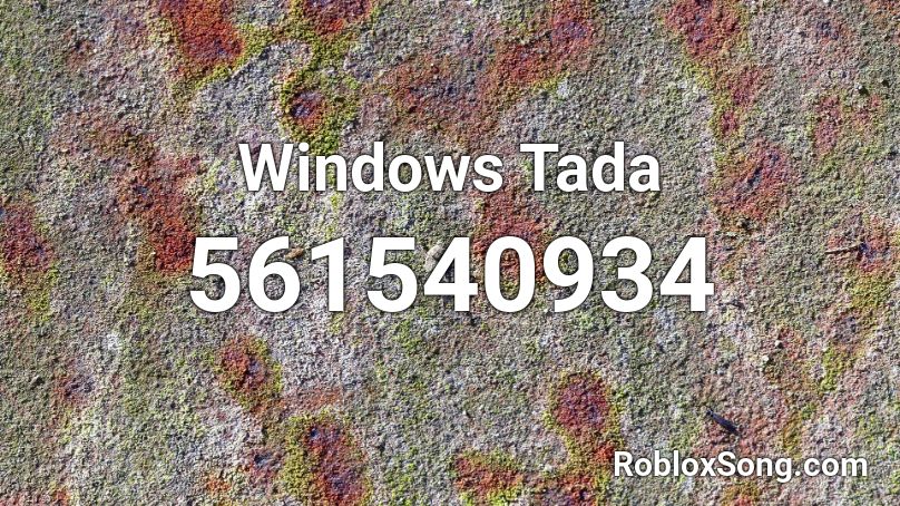 Windows Tada Roblox ID