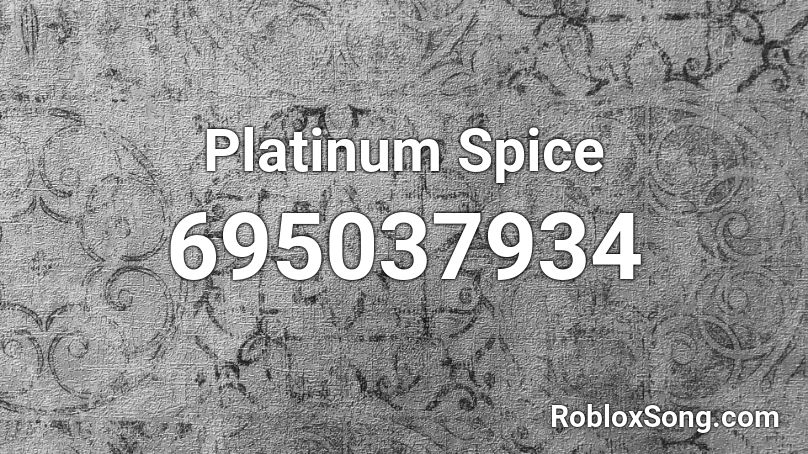 Platinum Spice Roblox ID