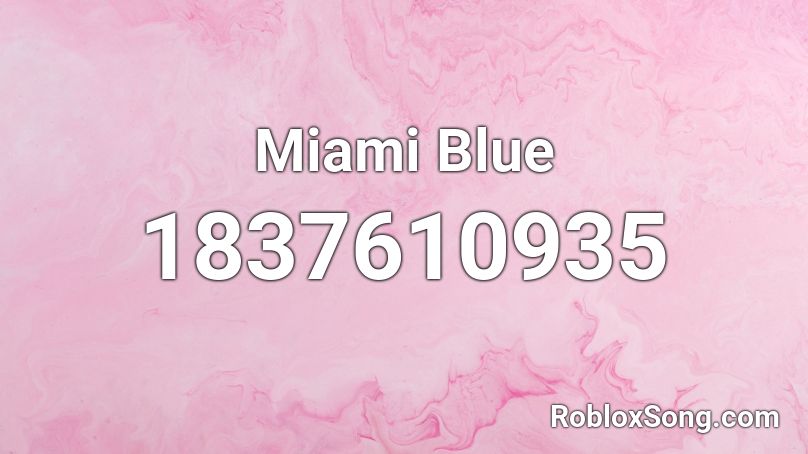 Miami Blue Roblox ID