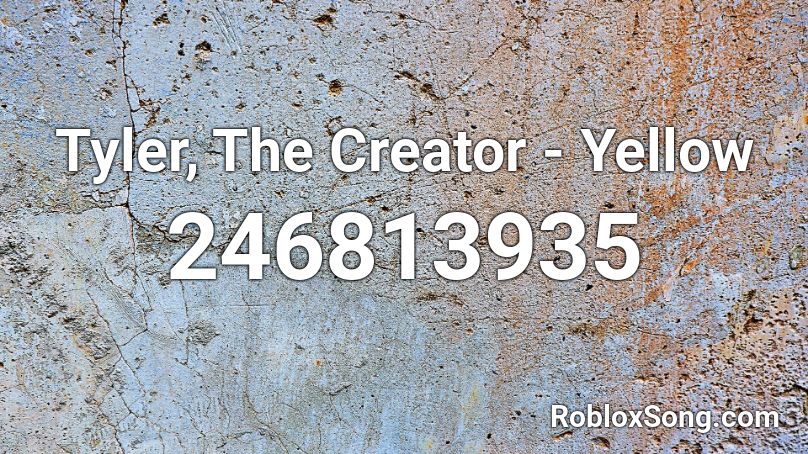 Tyler, The Creator - Yellow Roblox ID