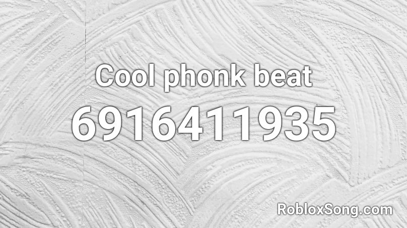 Phonk beat Roblox ID 
