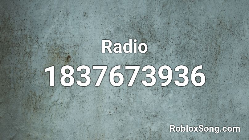 Radio Roblox ID