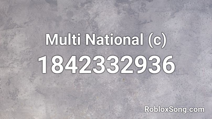 Multi National (c) Roblox ID