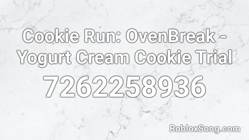 Cookie Run: OvenBreak - Yogurt Cream Cookie Trial Roblox ID