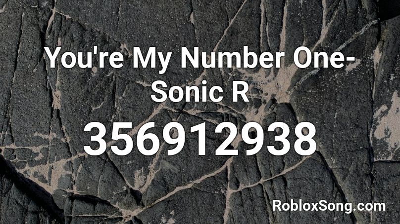 you're my number one sonic r lyrics