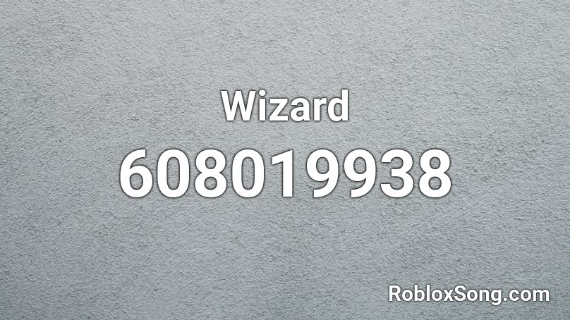 Wizard  Roblox ID