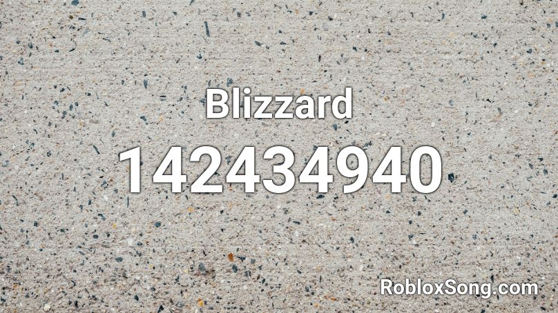 Blizzard Roblox ID