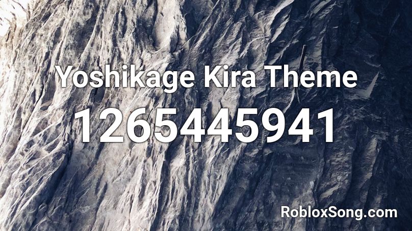 Yoshikage Kira Theme Roblox ID