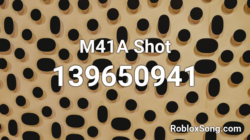 M41A Shot Roblox ID