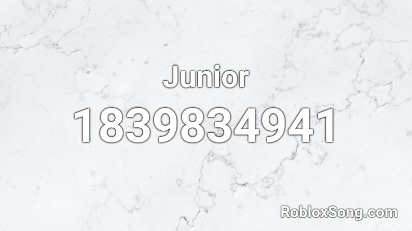 Junior Roblox ID