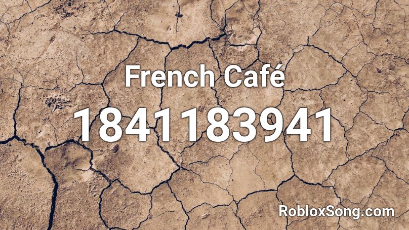 French Café Roblox ID