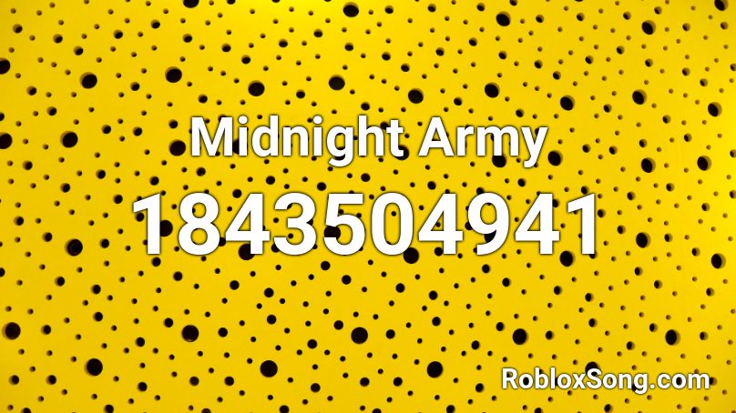 Midnight Army Roblox ID
