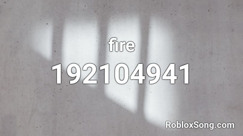 fire Roblox ID