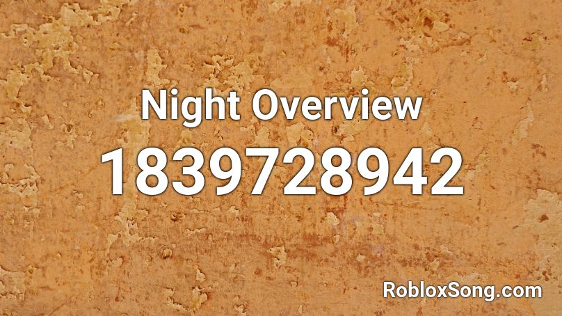 Night Overview Roblox ID