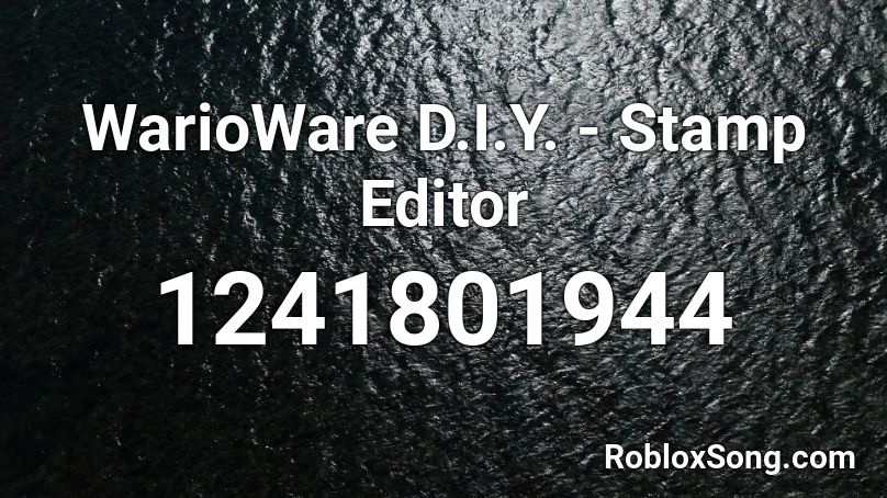WarioWare D.I.Y. - Stamp Editor Roblox ID