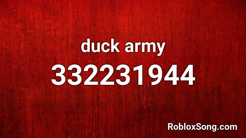 duck army Roblox ID