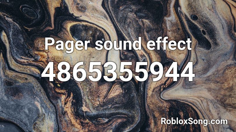 Pager sound effect Roblox ID