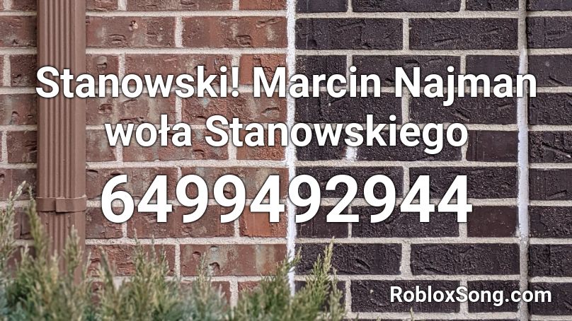 Stanowski! Marcin Najman woła Stanowskiego Roblox ID