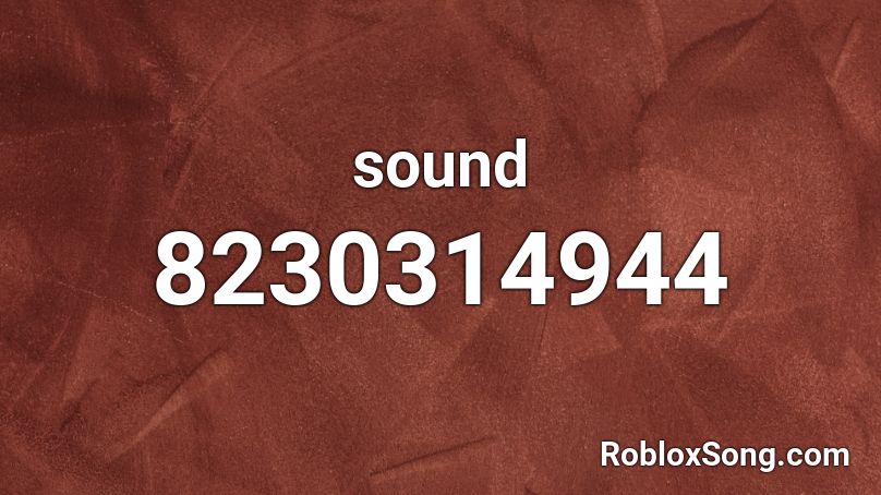 sound Roblox ID