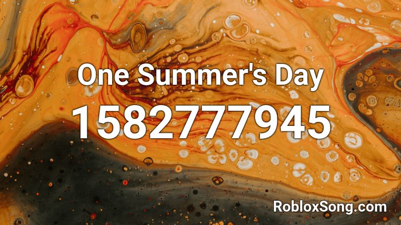 One Summer's Day Roblox ID