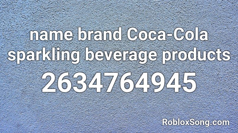 name brand Coca-Cola sparkling beverage products Roblox ID