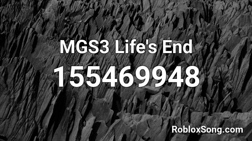 MGS3 Life's End Roblox ID