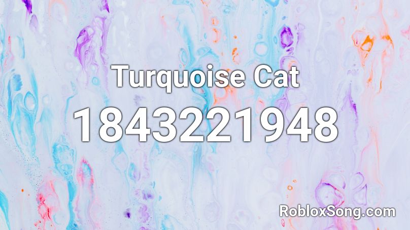 Turquoise Cat Roblox ID