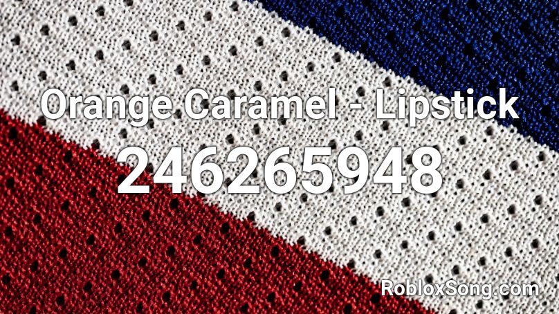 Orange Caramel - Lipstick Roblox ID
