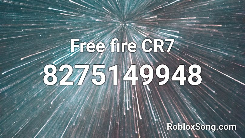 Free fire CR7 Roblox ID