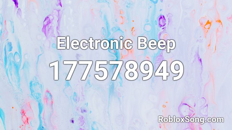 Electronic Beep Roblox ID