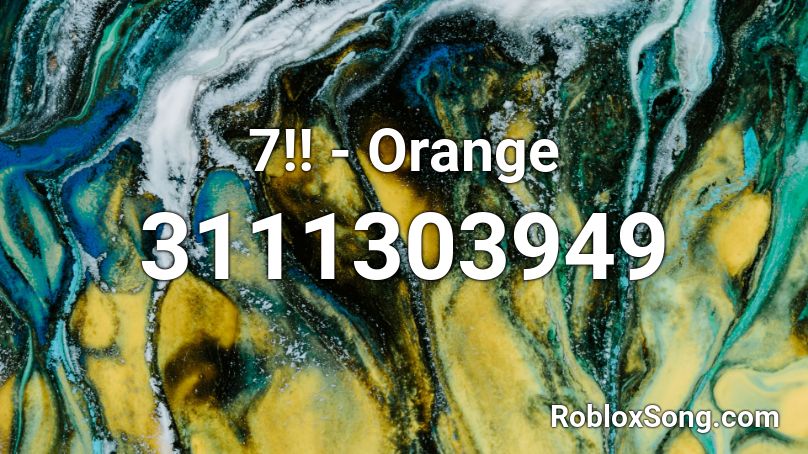 7!! - Orange Roblox ID