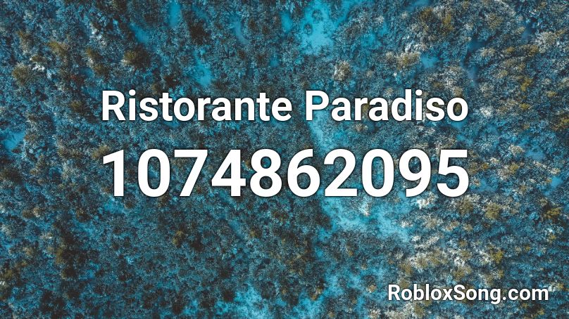 Ristorante Paradiso Roblox ID