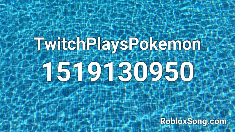 TwitchPlaysPokemon Roblox ID