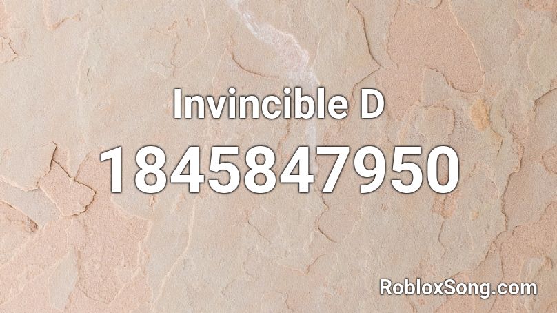 Invincible D Roblox ID