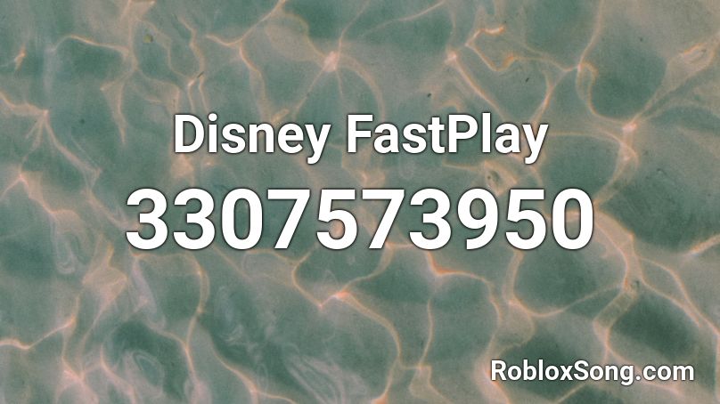 Disney FastPlay Roblox ID