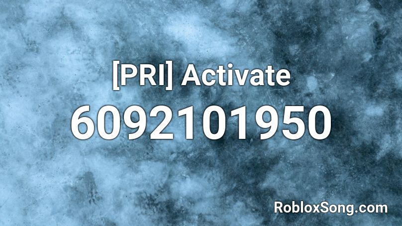 [PRI] Activate Roblox ID