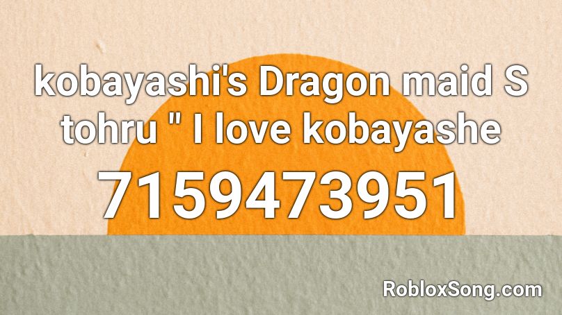 kobayashi's Dragon maid S tohru 