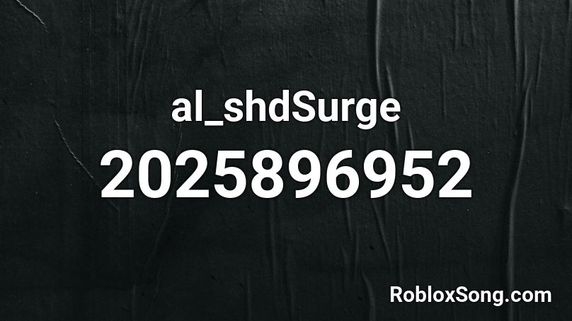 al_shdSurge Roblox ID