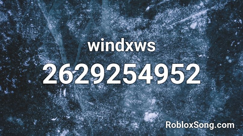 windxws Roblox ID