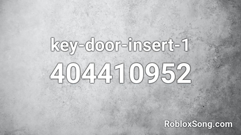 key-door-insert-1 Roblox ID