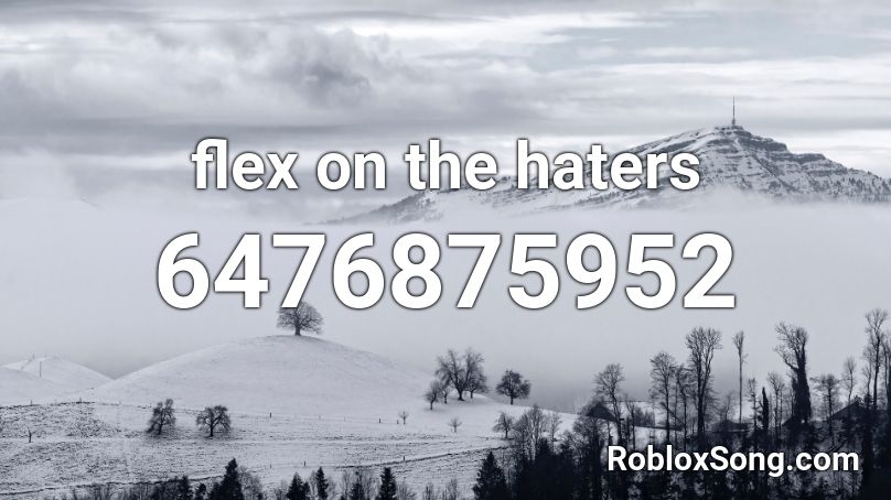 flex on the haters Roblox ID