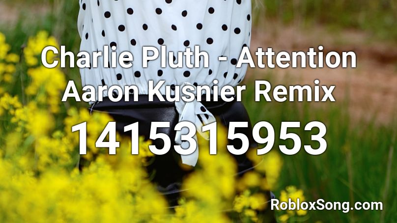 Charlie Pluth - Attention Aaron Kusnier Remix Roblox ID