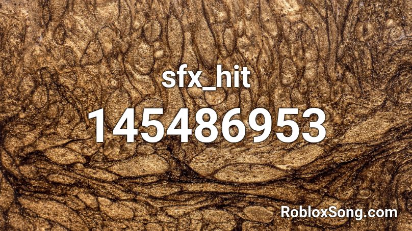 sfx_hit Roblox ID