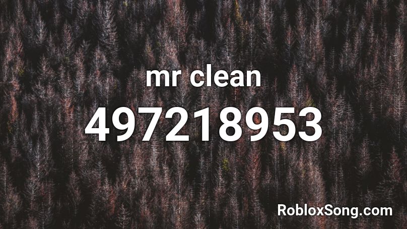 mr clean Roblox ID