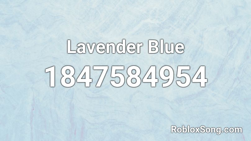 Lavender Blue Roblox ID