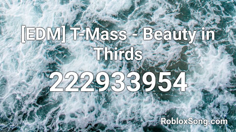 [EDM] T-Mass - Beauty in Thirds Roblox ID
