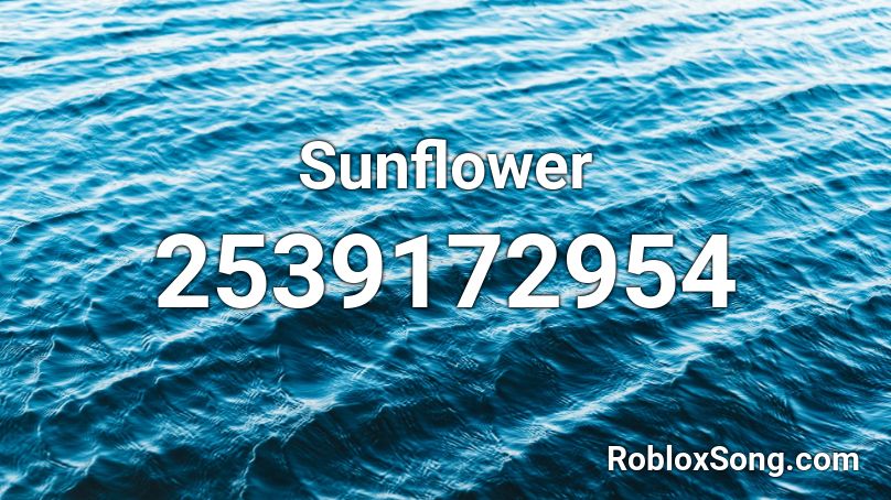 Sunflower Roblox Id